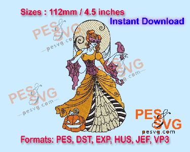 Halloween Masquerade Machine Embroidery Digital Design