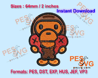 Broken Hearted Milo Machine Embroidery Digital Design