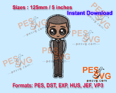 Boy Doll Machine Embroidery Digital Design